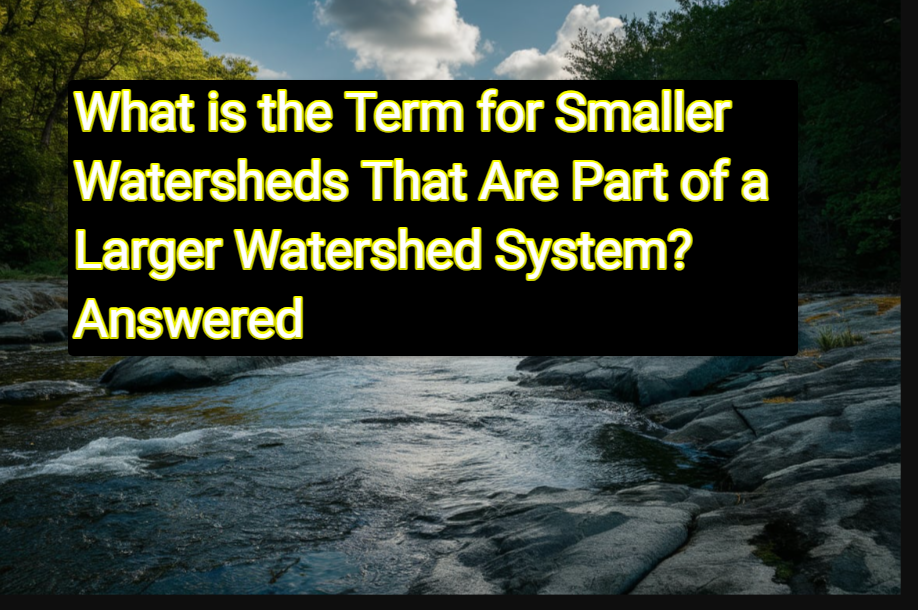What is the Term for Smaller Watersheds That Are Part of a Larger Watershed System Answered